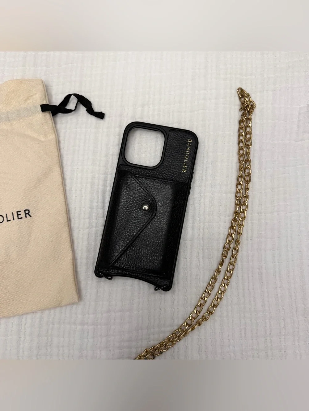 Bandolier black pebbled